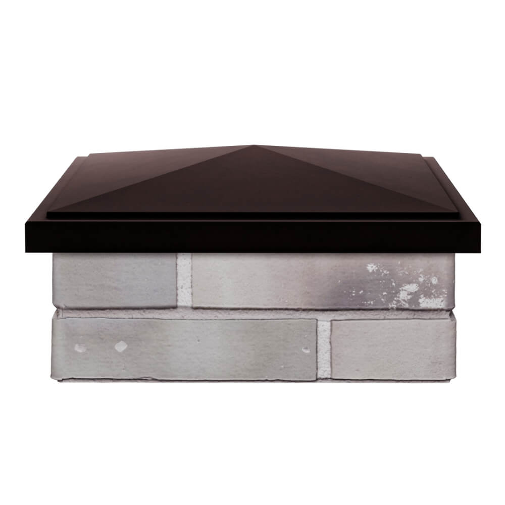 Колпак Zking БонаМоно Коричневый на столб 1.5х1.5 кирпича (385х385, 400х400мм) Ковров фото