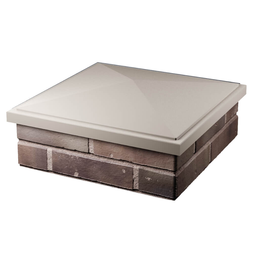 Колпак Zking БонаМоно Бежевый на столб 2х2 кирпича (515х515, 530х530мм) в Коврове фото