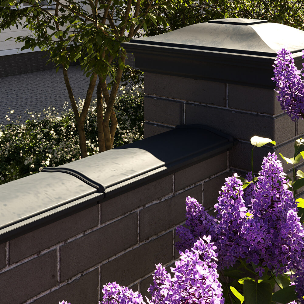 Парапет Zking Монблан Черный посадка на 0.5 кирпича (130мм) в Коврове фото