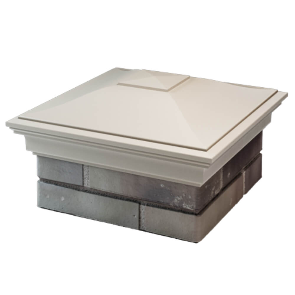 Колпак Zking Монблан Бежевый на столб 1.5х1.5 кирпича (385х385мм) в Коврове фото