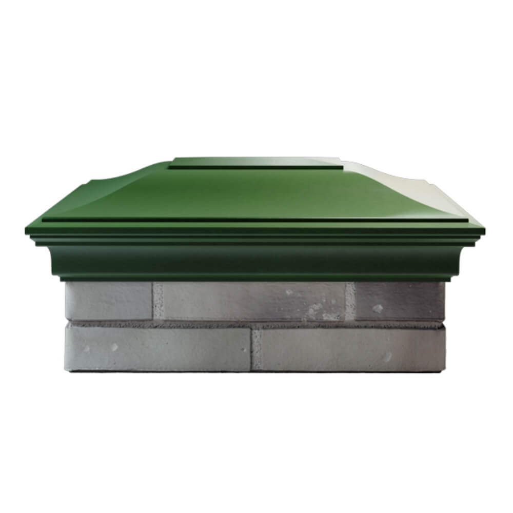 Колпак Zking Монблан Зеленый на столб 2х1.5 кирпича (515х385мм) в Коврове фото