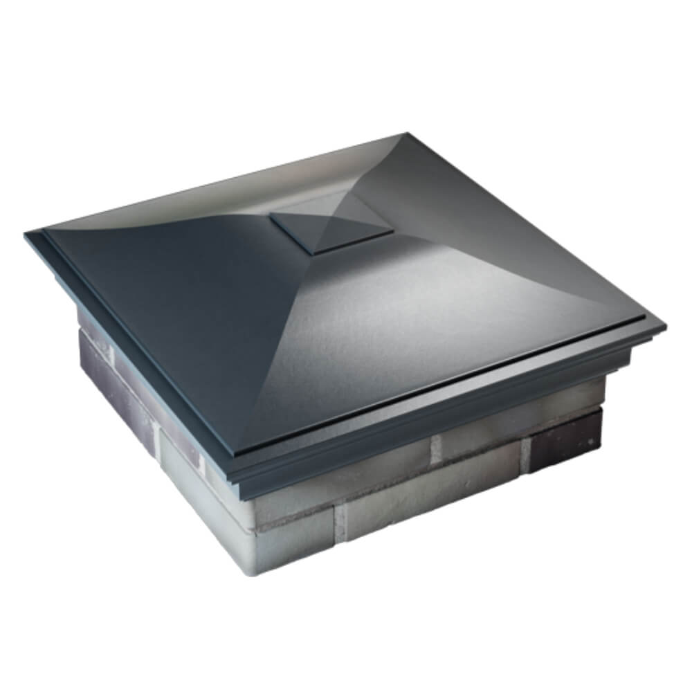 Колпак Zking Монблан Серый на столб 2х2 кирпича (515х515мм) Ковров фото