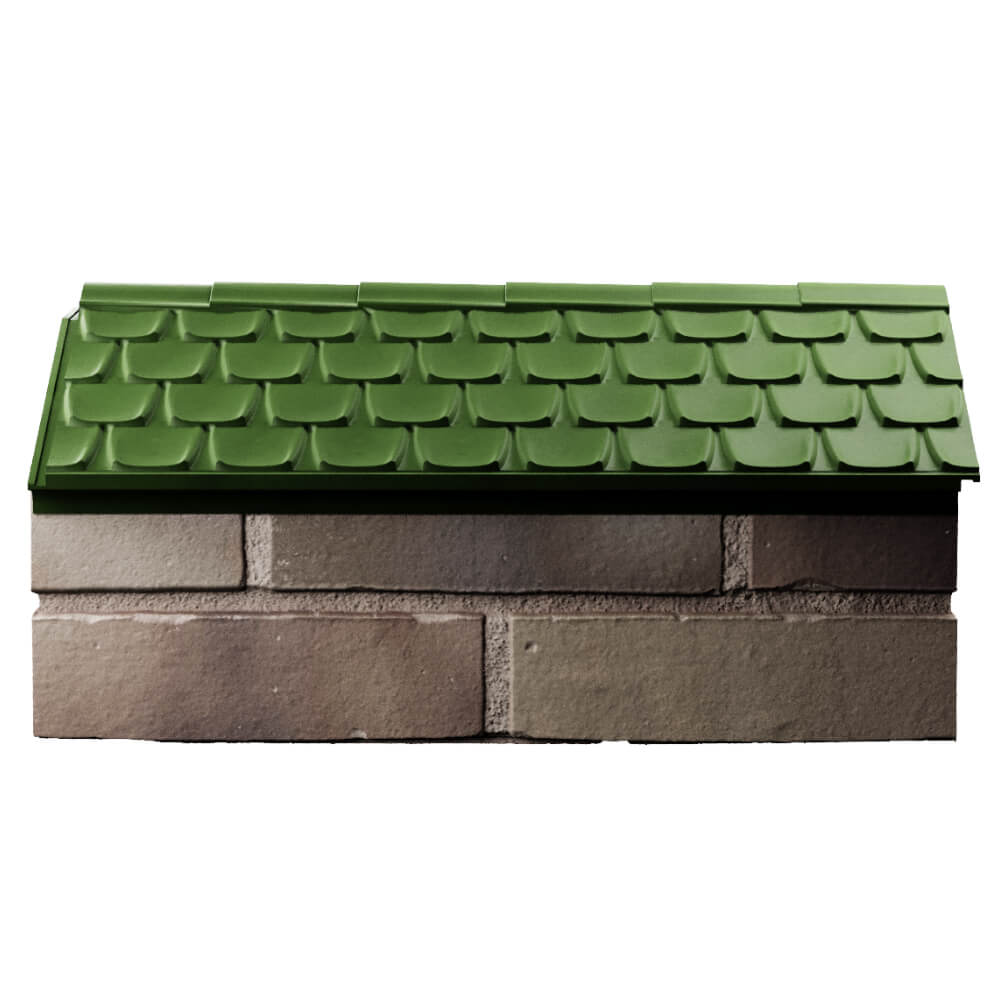 Парапет Zking Эльбрус Зеленый с посадкой на 1 кирпич (255мм) в Коврове фото