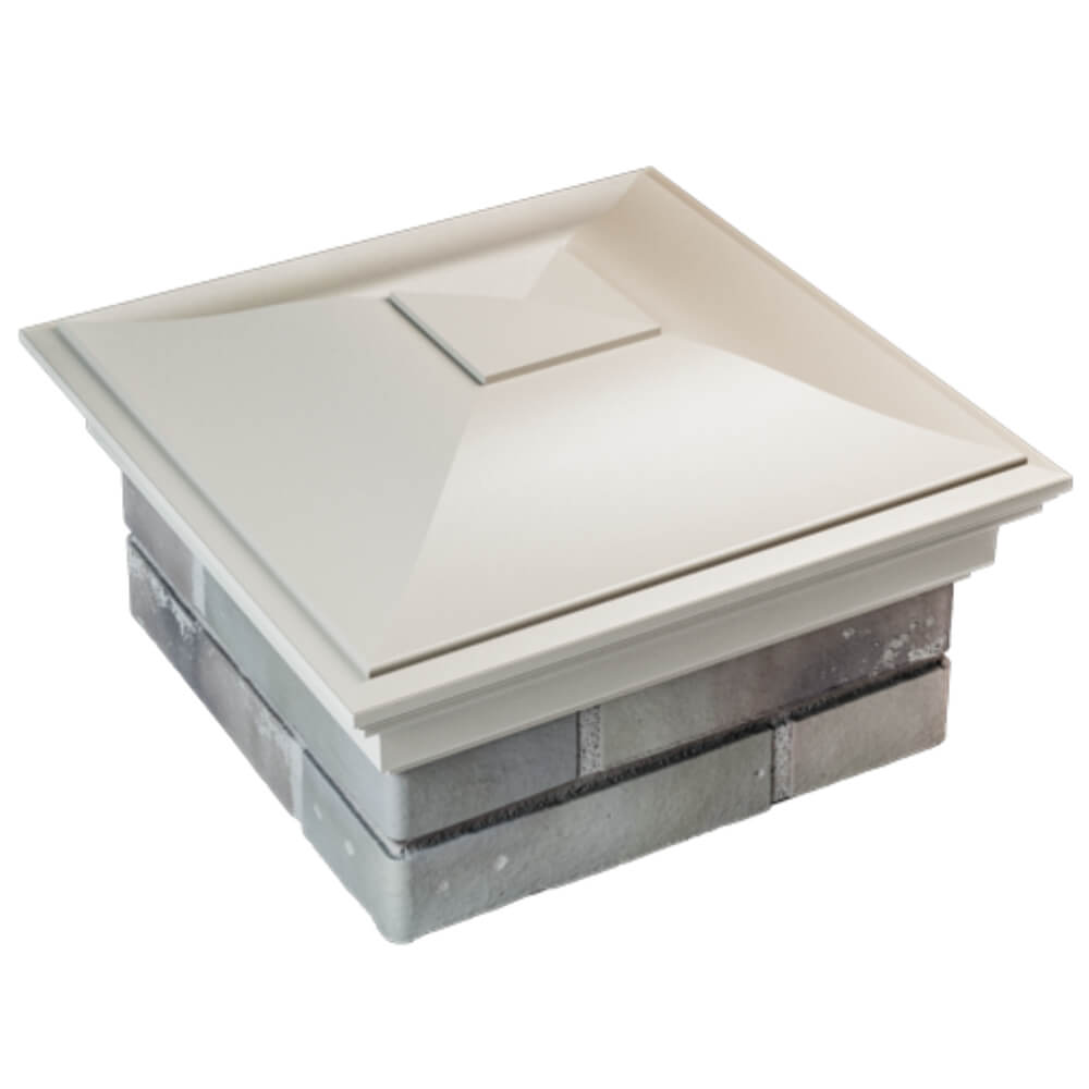 Колпак Zking Монблан Бежевый на столб 1.5х1.5 кирпича (385х385мм) в Коврове фото