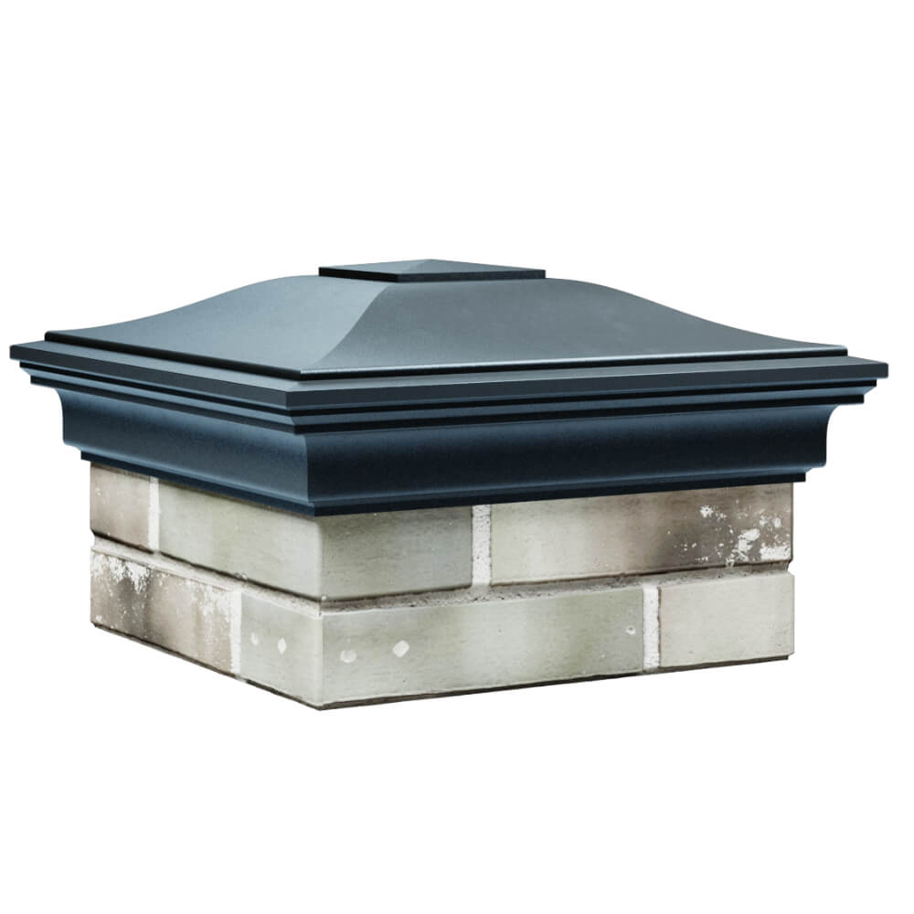 Колпак Zking Монблан Серый на столб 1.5х1.5 кирпича (385х385мм) в Коврове фото