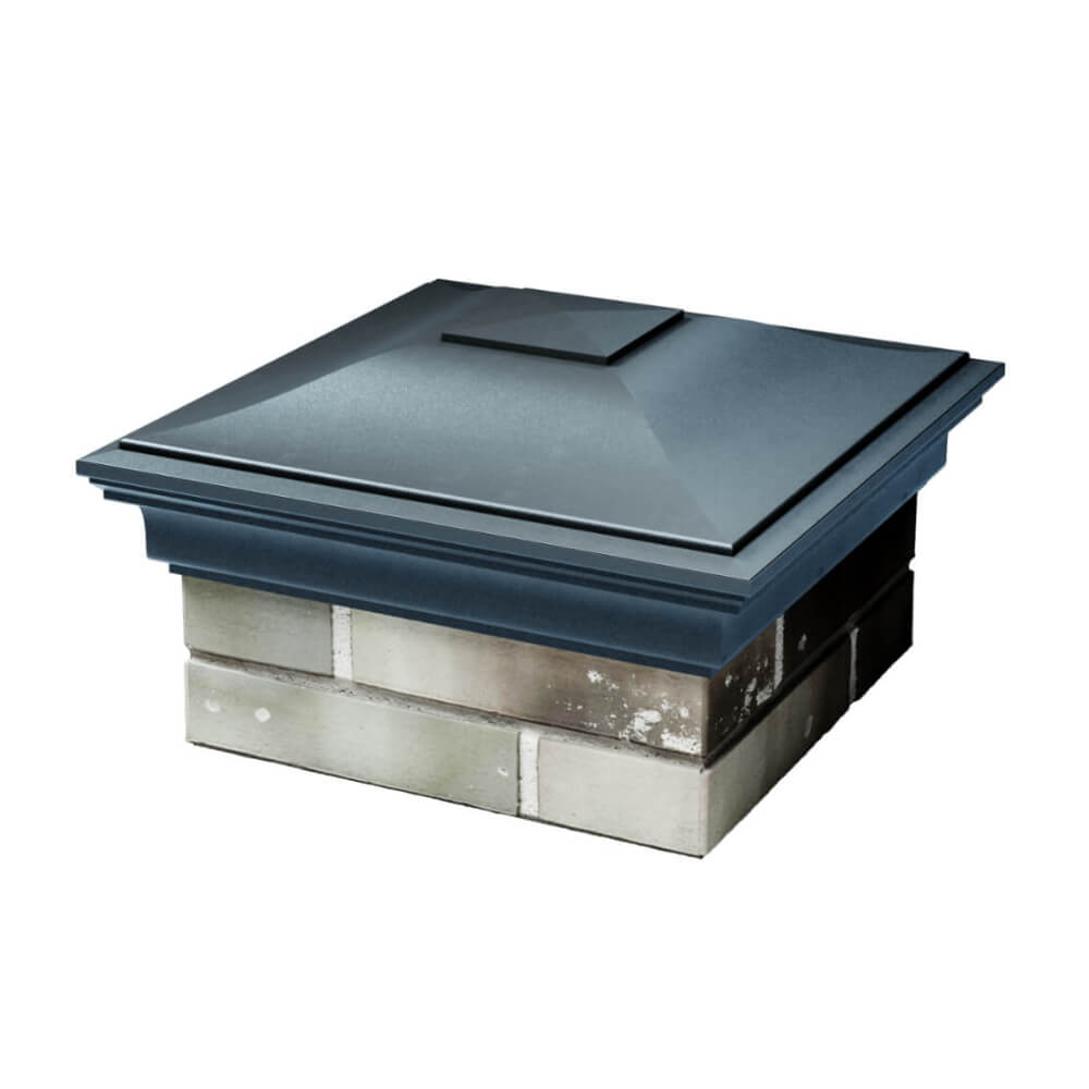 Колпак Zking Монблан Серый на столб 1.5х1.5 еврокирпича 0.7НФ (355х355мм) в Коврове фото