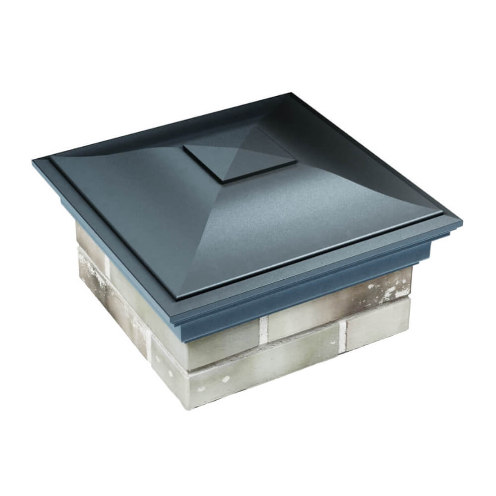 Колпак Zking Монблан Серый на столб 1.5х1.5 еврокирпича 0.7НФ (355х355мм) в Коврове фото