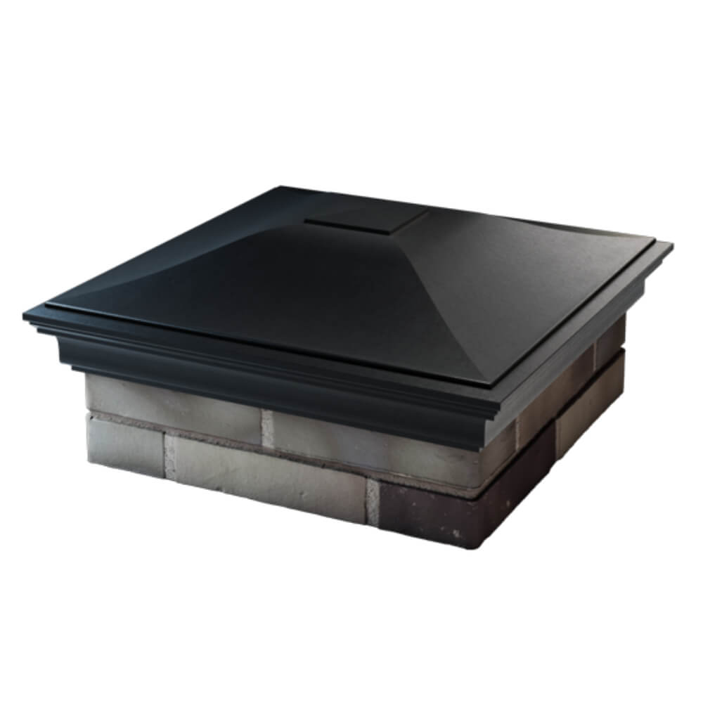 Колпак Zking Монблан Черный на столб 2х2 кирпича (515х515мм) в Коврове фото