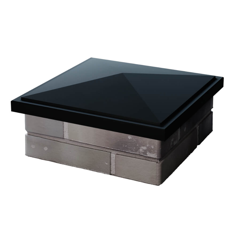 Колпак Zking БонаМоно Черный на столб 1.5х1.5 кирпича (385х385, 400х400мм) в Коврове фото