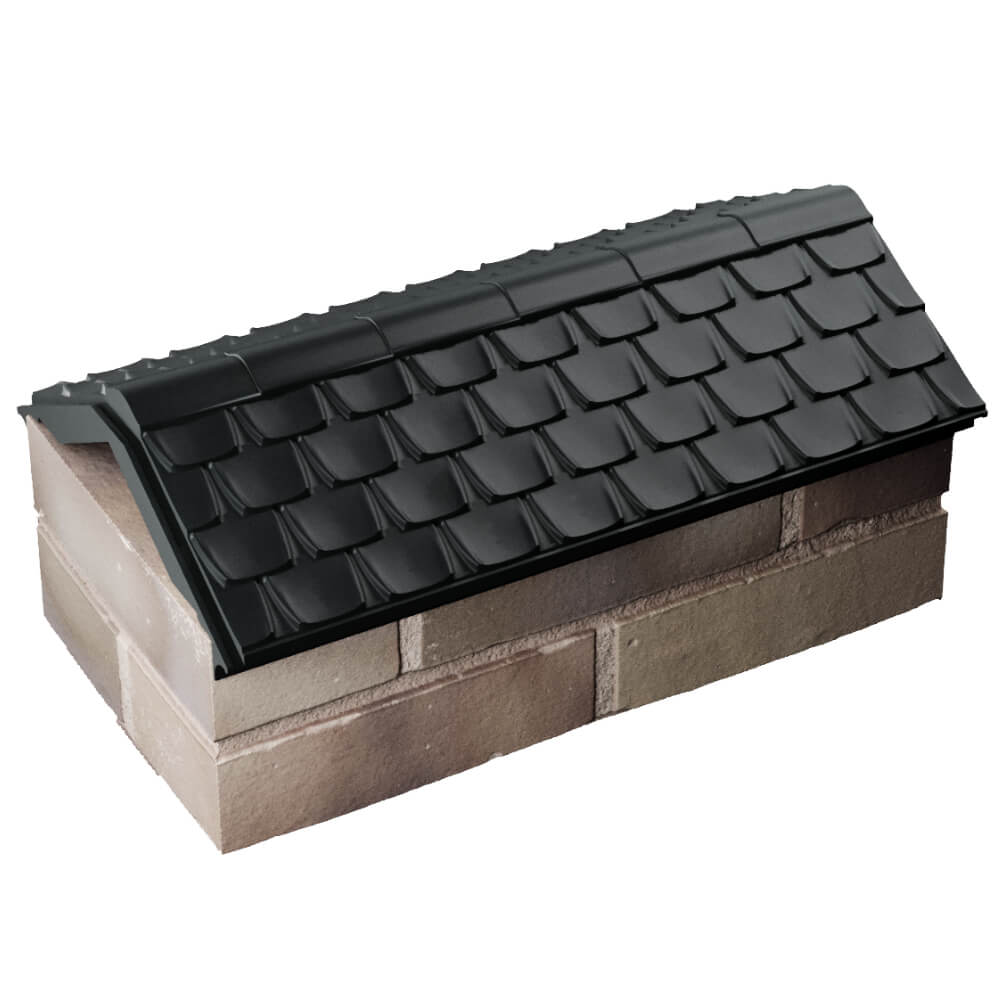 Парапет Zking Эльбрус Черный с посадкой на 1 кирпич (255мм) в Коврове фото