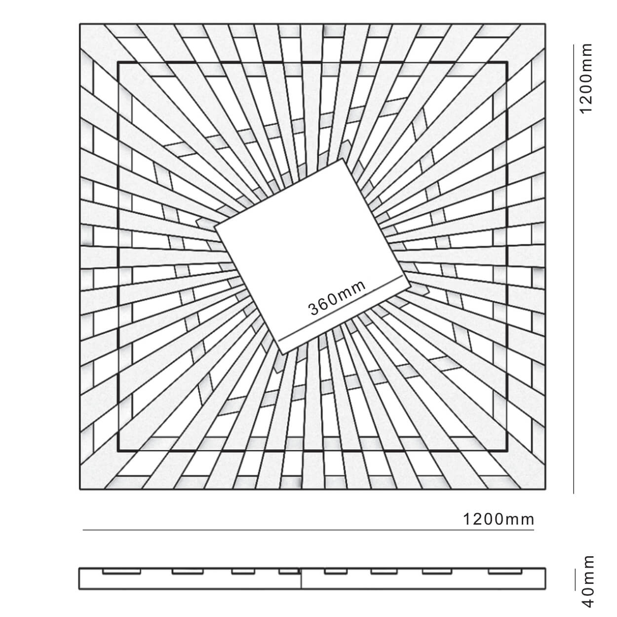 Приствольная решетка для дерева ZKING ATMOSPHERE 1.2х1.2м Черная в Коврове фото