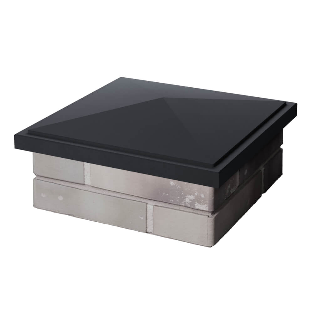 Колпак Zking БонаМоно Серый на столб 1.5х1.5 кирпича (385х385, 400х400мм) в Коврове фото