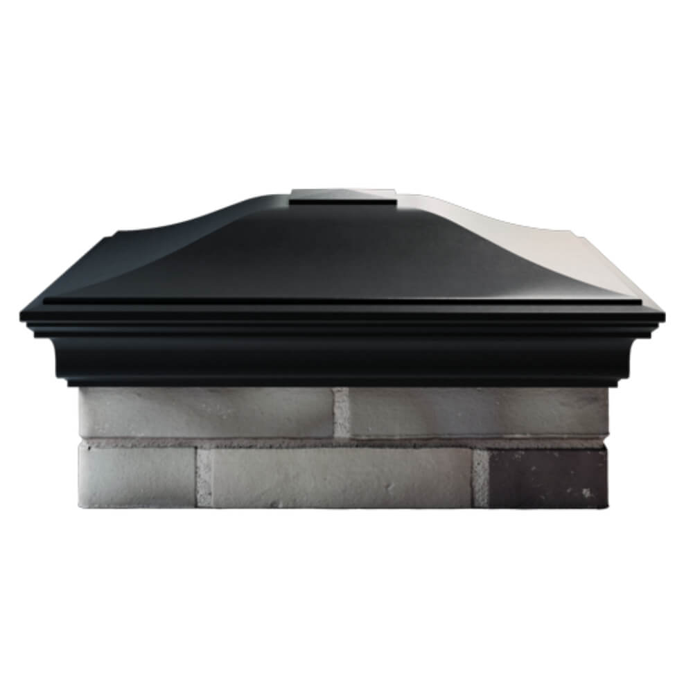 Колпак Zking Монблан Черный на столб 2х2 кирпича (515х515мм) в Коврове фото