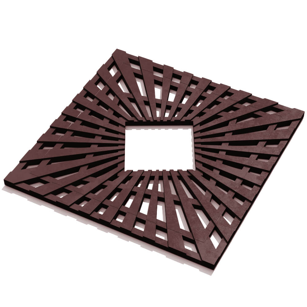 Приствольная решетка для дерева ZKING ATMOSPHERE 1.2х1.2м Коричневая в Коврове фото