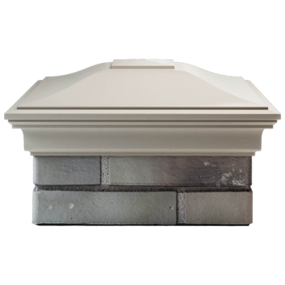 Колпак Zking Монблан Бежевый на столб 1.5х1.5 кирпича (385х385мм) Ковров фото