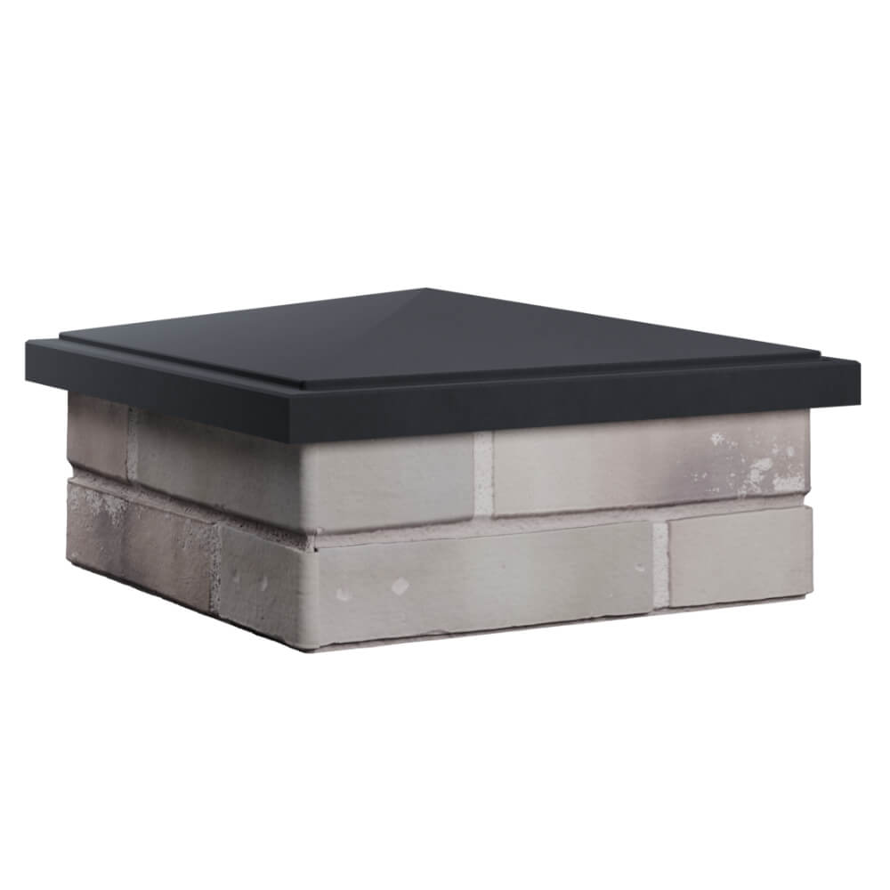 Колпак Zking БонаМоно Серый на столб 1.5х1.5 кирпича (385х385, 400х400мм) в Коврове фото