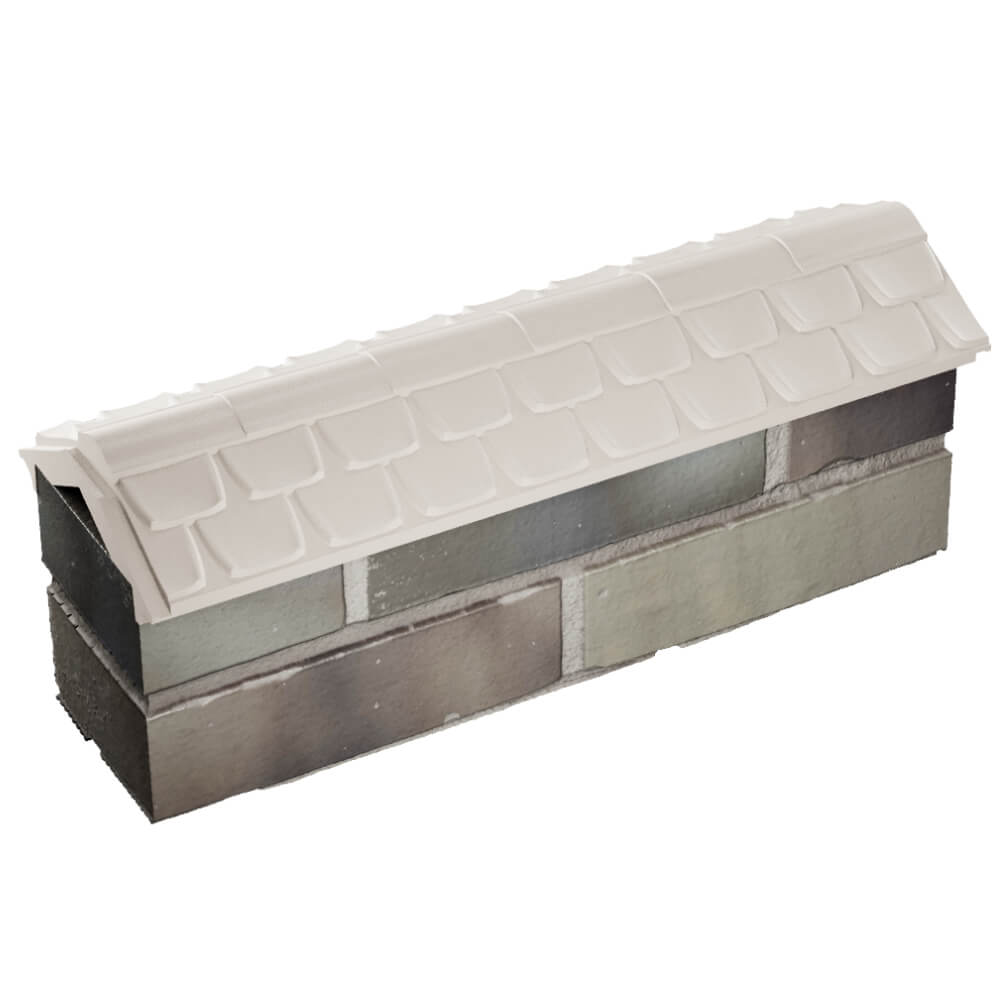 Парапет Zking Эльбрус Бежевый с посадкой на 0.5 кирпича (130мм) в Коврове фото