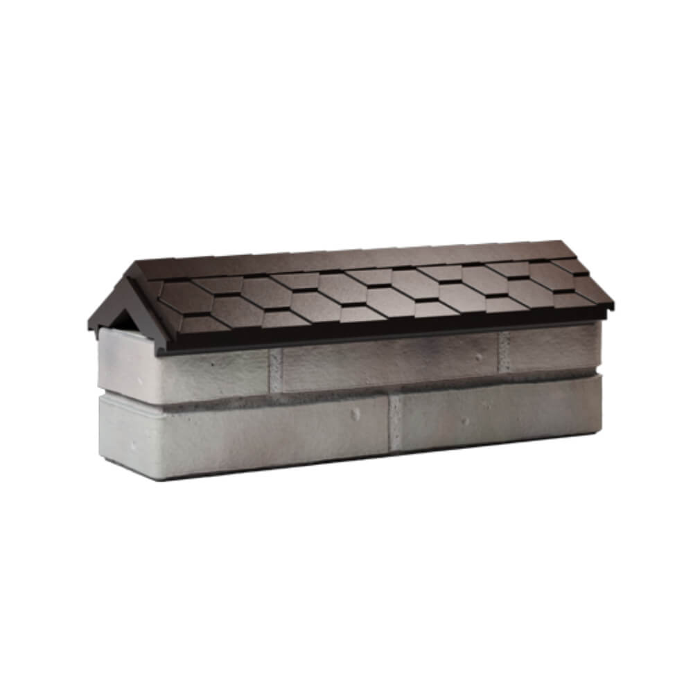 Парапет Zking Эверест Коричневый с посадкой на 0.5 кирпича (130мм) Ковров фото