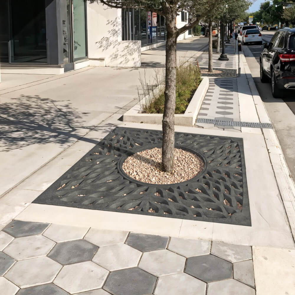 Приствольная решетка для дерева ZKING CRUST 2х2м Черная в Коврове фото