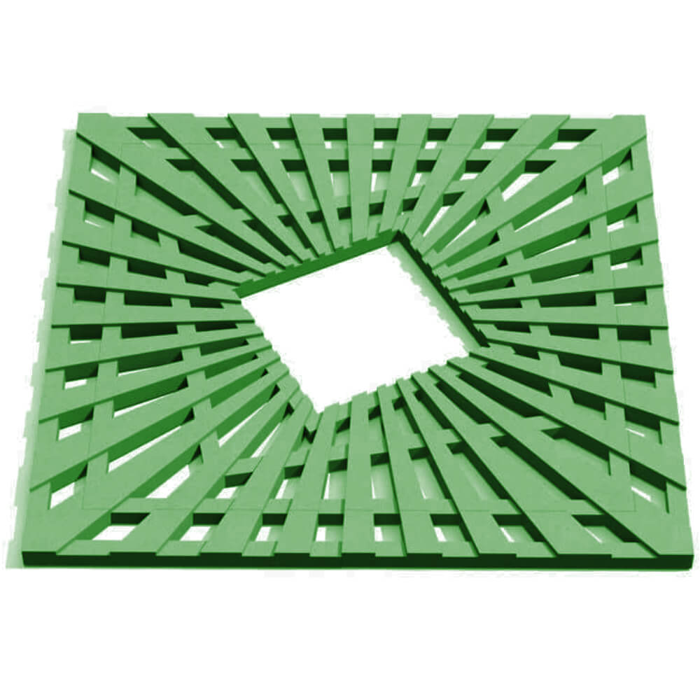 Приствольная решетка для дерева ZKING ATMOSPHERE 1.2х1.2м Зеленая Ковров фото