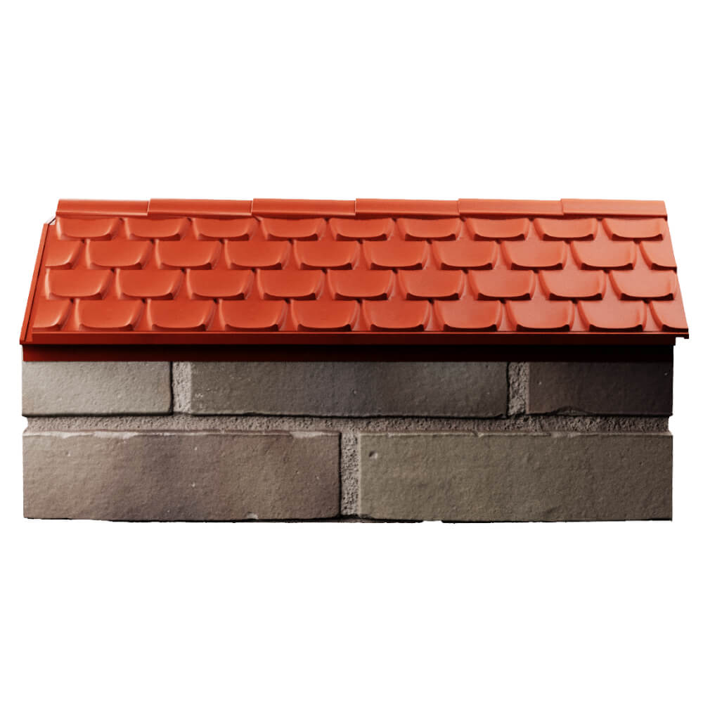 Парапет Zking Эльбрус Красный с посадкой на 1 кирпич (255мм) в Коврове фото