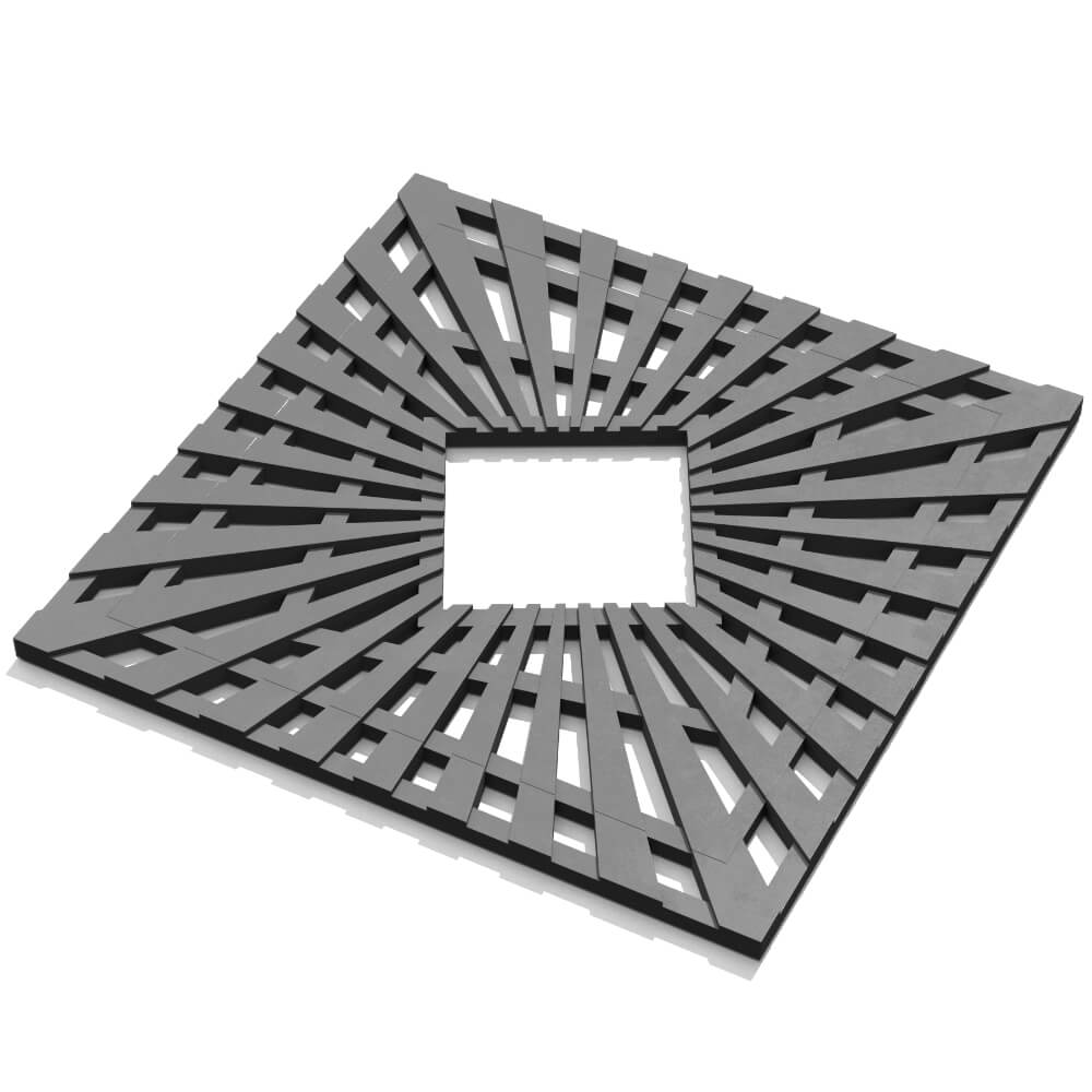 Приствольная решетка для дерева ZKING ATMOSPHERE 1.2х1.2м Серая в Коврове фото