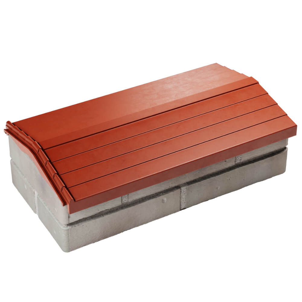 Парапет Zking Бона ХайТек Красный с посадкой на 1 кирпич (200/225/255мм) в Коврове фото