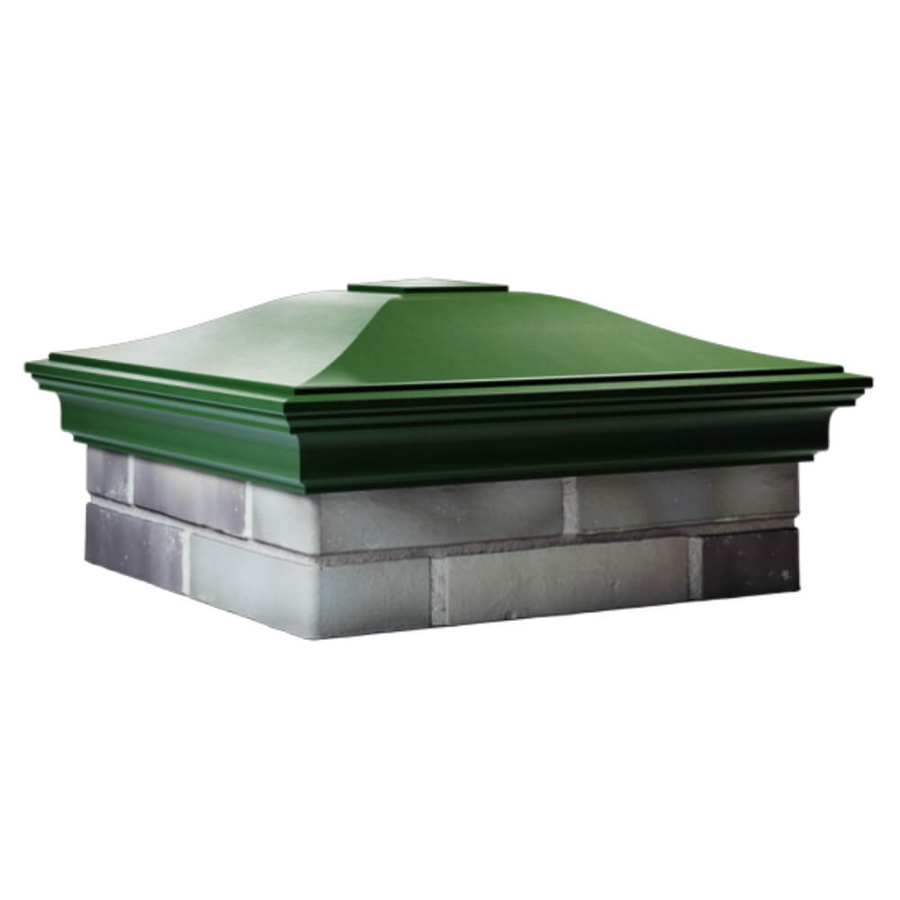 Колпак Zking Монблан Зеленый на столб 2х2 кирпича (515х515мм) в Коврове фото